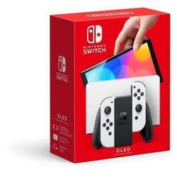 NINTENDO SWITCH 64GB OLED CONSOLE WITH WHITE JOY-CON CONTROLLERS