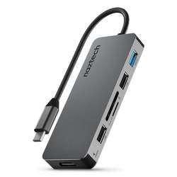 MAXDRIVE 7 UNIVERSAL USB-C ADAPTER HUB SPACE GRAY