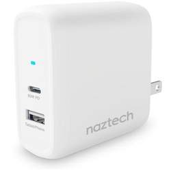SPEEDMAX68 68W USB-C PD + USB GAN LAPTOP WALL CHARGER | WHITE