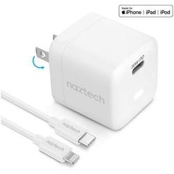 20W USB-C PD FAST WALL CHARGER | 4FT MFI LIGHTNING CABLE | WHITE