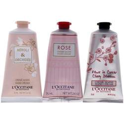 PINK FLOWERS HAND CREAM TRIO SET