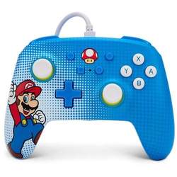 NINTENDO SWITCH ENHANCED WIRED CONTROLLER MARIO POP ART - BLUE