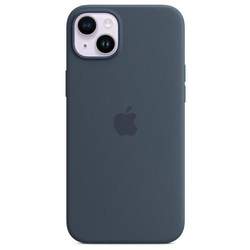 CASE DE SILICONA APPLE PARA IPHONE 14 PLUS CON MAGSAFE - AZUL TORMENTA